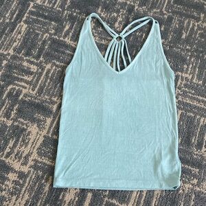 American Eagle Outfitters Green Backless Tank Top